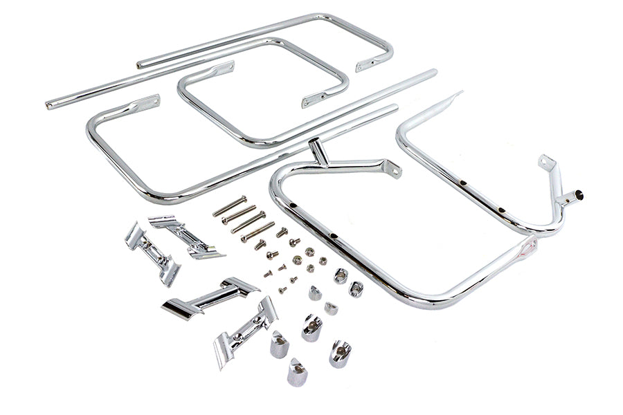 HARLEY Chrom-Satteltaschenschutz-Kit Passend für 1997-2008 FLHT, 1997-2008 FLHR,
