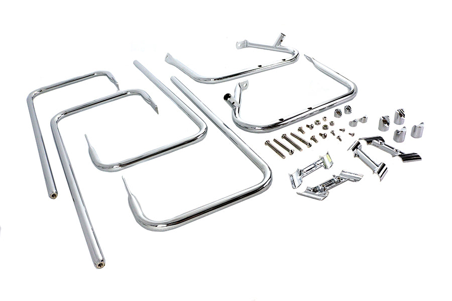 HARLEY Chrom-Satteltaschenschutz-Kit Passend für 1997-2008 FLHT, 1997-2008 FLHR,