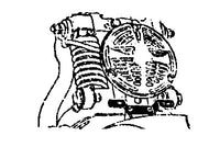 HARLEY Kennzeichenhalter vorne, passend für 1936-1940 EL, 1941-1948 FL,