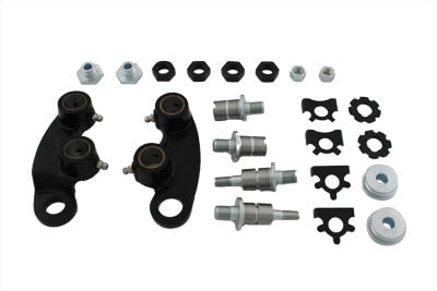 HARLEY 74 Spring Fork Rocker Kit Black fits 1936-1948 EL,  1946-1948 FL,  1941-1957 G,