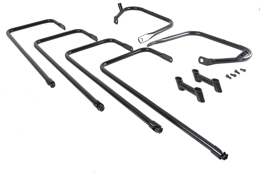 HARLEY Schwarzer Satteltaschenschutz passend für 1997-2008 FLT,