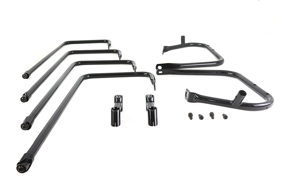 HARLEY Schwarzer Satteltaschenschutz passend für 1997-2008 FLT,