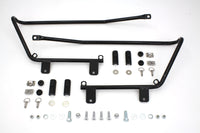 HARLEY Wyatt Gatling Saddlebag Brackets and Stud Kit Black fits 1984-2017 FXST,  1986-2017 FLST,