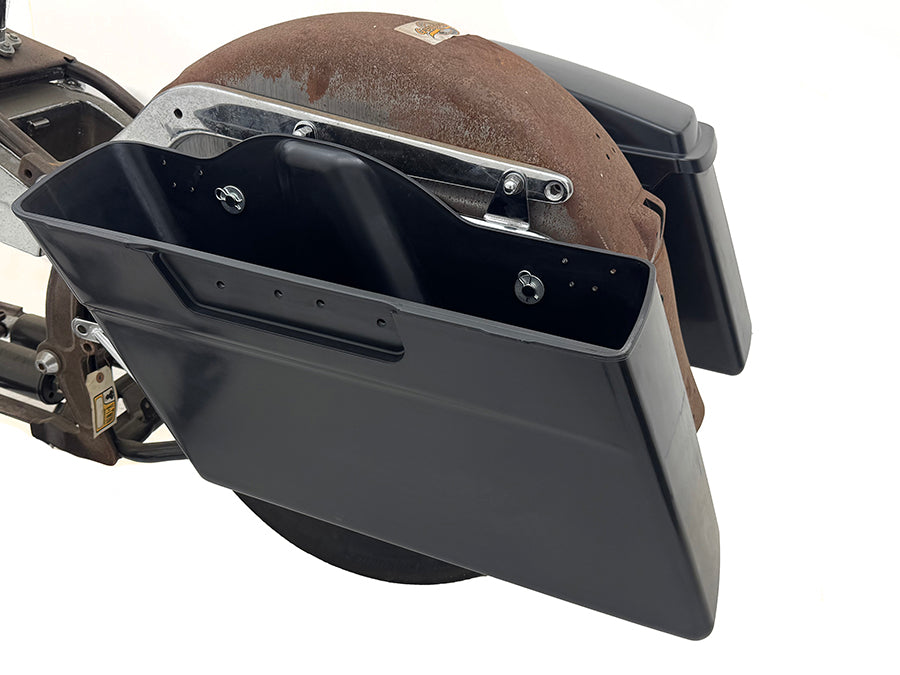 HARLEY Linke Satteltasche ohne Deckel, passend für FLT Modelle von 1993-2013,