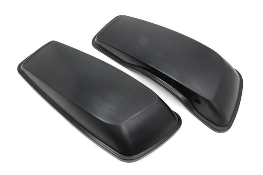 HARLEY Black Saddlebag Lid Kit Fits 1985-1992 FLT,