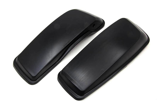 HARLEY Black Saddlebag Lid Kit Fits 1985-1992 FLT,