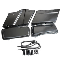 HARLEY Schwarzes Satteltaschen-Set passend für FLH, Baujahre 1963–1969,