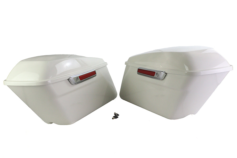 HARLEY Saddlebag Kit White Fits 2014-UP FLT,