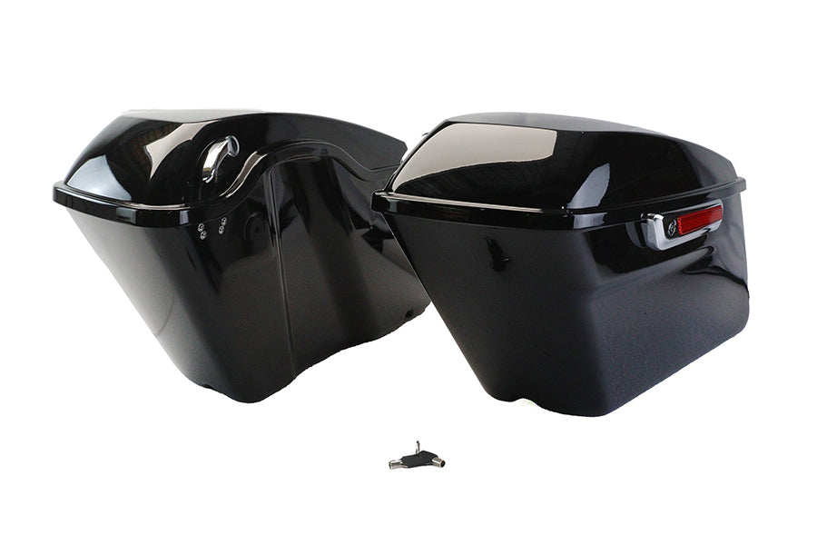 HARLEY Saddlebag Kit Black Fits 2014-UP FLT,