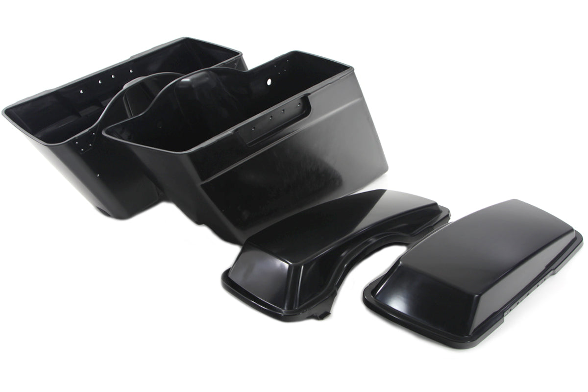 HARLEY Stretch-Satteltaschen-Set mit Deckeln passend für 1993-2013 FLT,