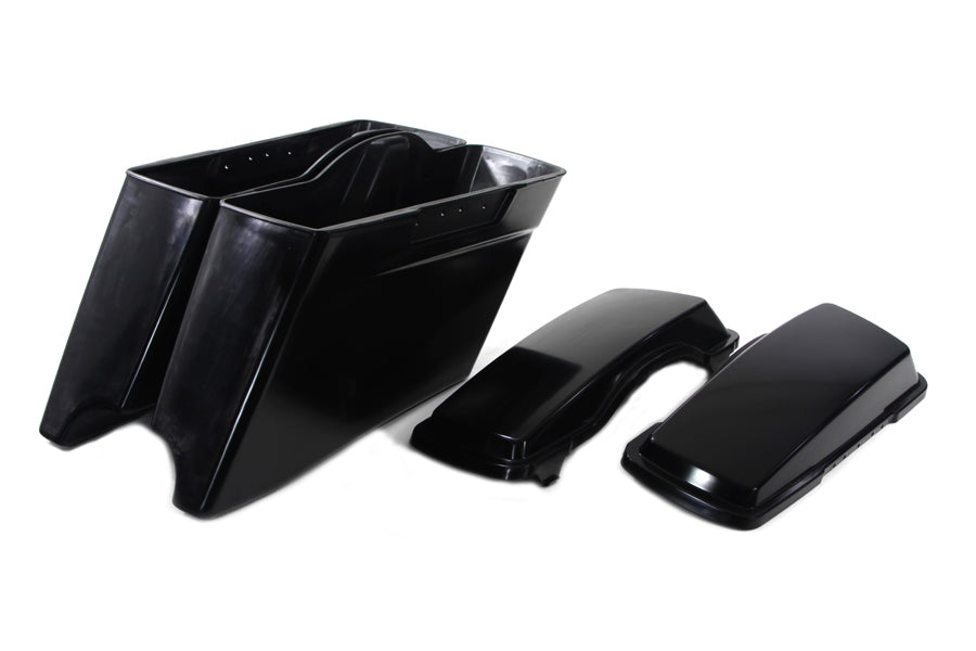 HARLEY Stretch-Satteltaschen-Set mit Deckeln passend für 1993-2013 FLT,