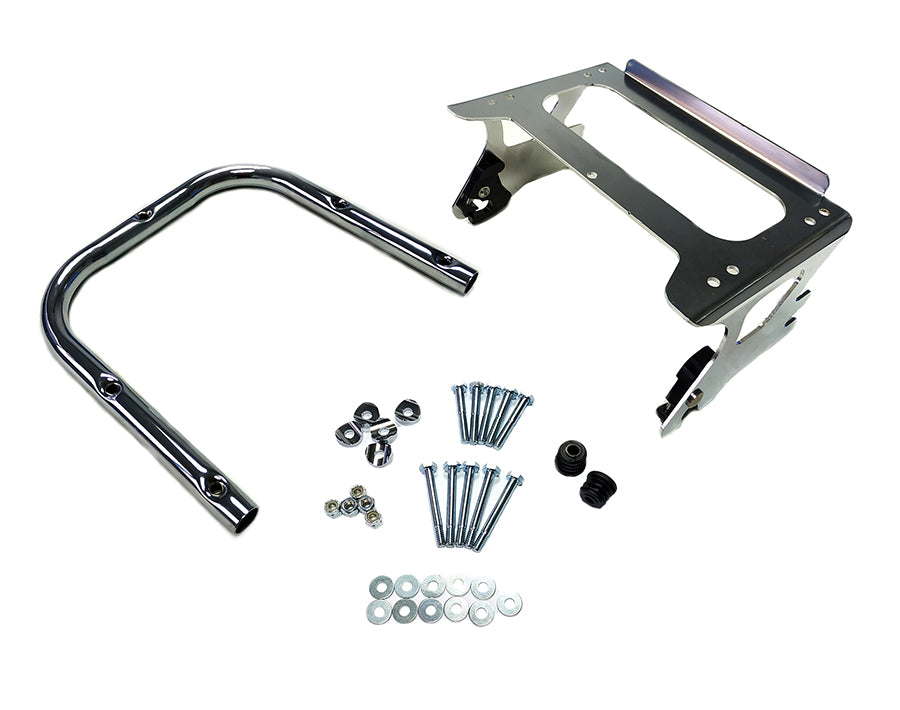 HARLEY Quick Detach Tour Box Mount Kit Chrome fits 1999-2008 FLHT,   1999-2008 FLTR,   1999-2008 FLHR,   1999-2008 FLHX,