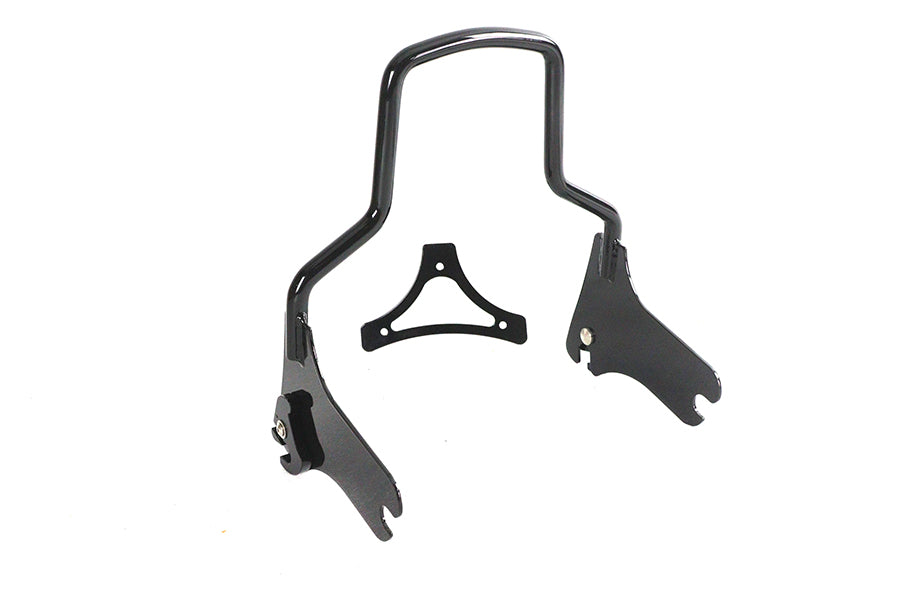 HARLEY 12-3/4 Zoll abnehmbare Sissy Bar Schwarz Passt auf 1997-2008 FLHR, Modelle, die mit dem erforderlichen Dock ausgestattet sind