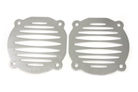 HARLEY Chrome Milled Slots Lautsprechergitter-Set passend für 1996-2013 FLT, mit Bat Wing Style Verkleidungen