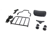 HARLEY Gloss Black Sissy Bar and Rack fits 2009-2021 FLT,