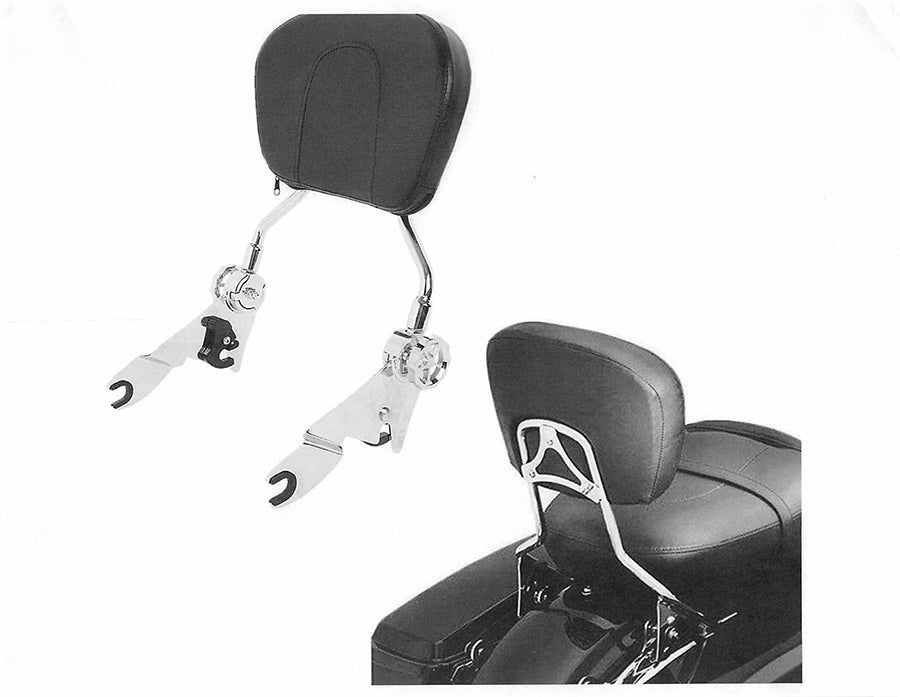 HARLEY Chrome Sissy Bar and Rack fits 1996-2008 FLT,