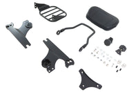 HARLEY Gloss Black Sissy Bar and Rack fits 2000-2006 FLST,  2000-2006 FXST,