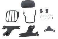 HARLEY Gloss Black Sissy Bar and Rack fits 2000-2006 FLST,  2000-2006 FXST,