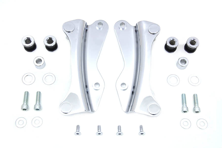 HARLEY 4-Punkt-Docking-Hardware-Kit Chrom passend für 2014-UP FLT,