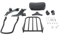 HARLEY Gloss Black Sissy Bar and Rack fits 1994-2003 XL,