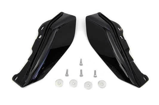 HARLEY Mid Frame Cover Air Deflector Kit Black Fits 2009-UP FLT, without an adjustable rider backres