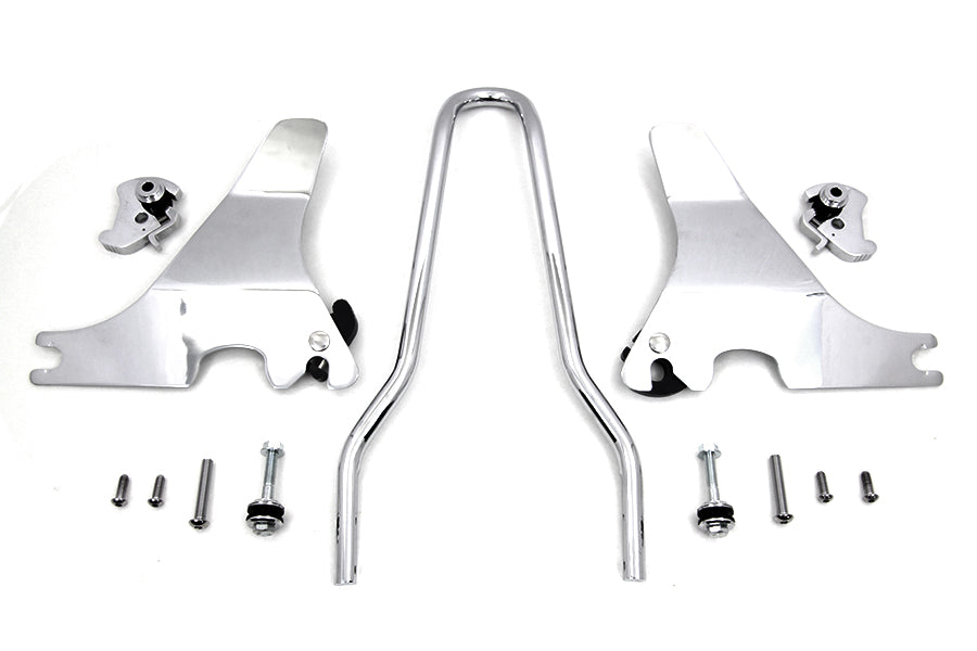 HARLEY 16 inch Sissy Bar Kit Chrome fits 2004-UP XL,