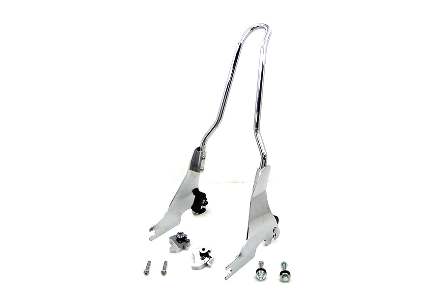 HARLEY 16 inch Sissy Bar Kit Chrome fits 2004-UP XL,