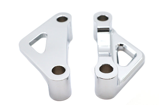 HARLEY Front Fender Mount Spacer Set Chrome Fits 0-  Custom, application for mounting fender to wide