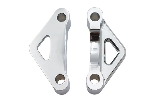 HARLEY Front Fender Mount Spacer Set Chrome Fits 0-  Custom, application for mounting fender to wide