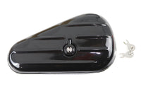 HARLEY Oval Right Side Black Tool Box fits 1940-1957 FL,   1940-1948 UL,