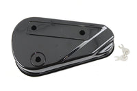 HARLEY Oval Right Side Black Tool Box fits 1940-1957 FL,   1940-1948 UL,