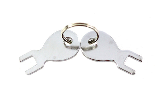 HARLEY Tool Box Key Set fits 0-  Replacement, application for our replica oval tool boxes