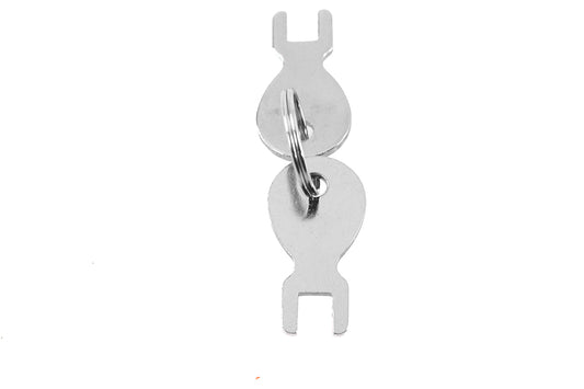 HARLEY Tool Box Key Set fits 0-  Replacement, application for our replica oval tool boxes