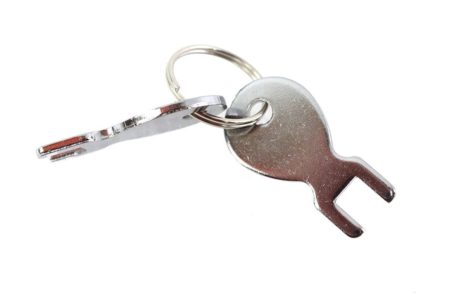 HARLEY Tool Box Key Set fits 0-  Replacement, application for our replica oval tool boxes