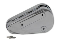 HARLEY Left Side Chrome Oval Tool Box fits 0-  Custom, application 0-  Custom, application