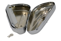 HARLEY Linke Seite Chrom Oval Werkzeugkasten Passt 0-  Custom, Anwendung 0-  Custom, Anwendung