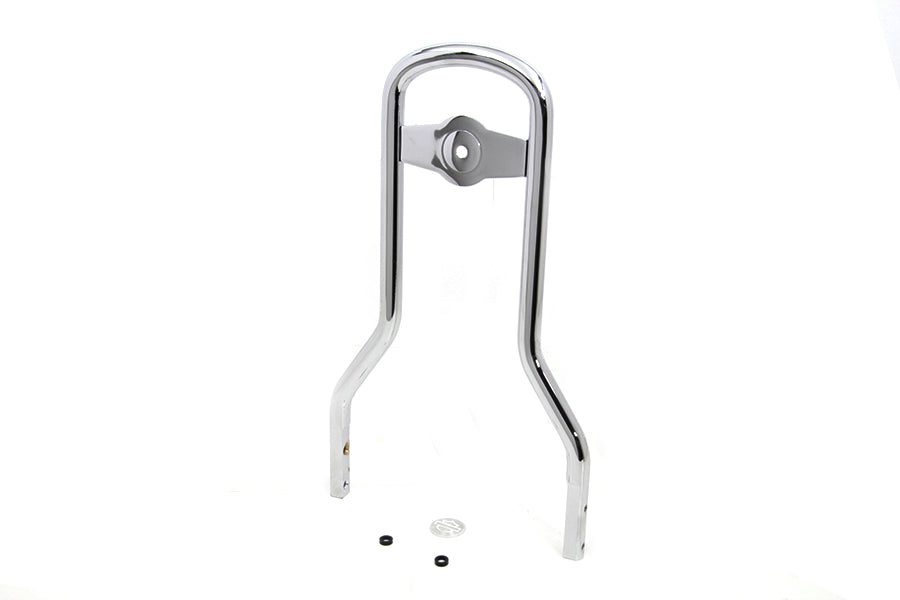 HARLEY 14-1/2 inch Mini Medallion Style Sissy Bar Upright Chrome fits 2004-UP XL,  2006-2017 FXD,  1984-1984 FXST,  1985-2005 FXST,  2006-UP FLST,