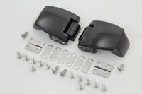 HARLEY Black Tour-Pak Gepäckscharnier-Kit passend für 1988–2013 FLT,