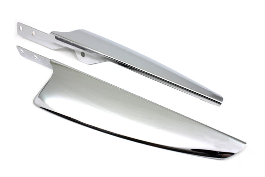 HARLEY Chrome Windshield Deflector Set Fits 1986-2017 FLST,