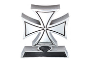 HARLEY Sissy Bar Einsatz Malteserkreuz Chrom Passend für alle Modelle zum Anbau an die Querstrebe