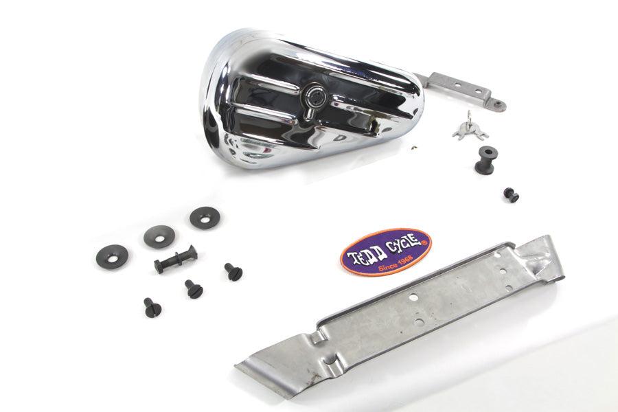 HARLEY Chrome Rigid Tool Box Kit Fits 1948-1954 FL,