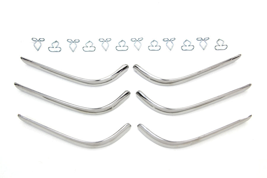 HARLEY Replica Rear Fender Trim Set Sargent Stripe Style fits 1949-1984 FLH,