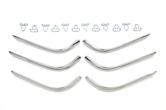 HARLEY Replica Rear Fender Trim Set Sargent Stripe Style fits 1949-1984 FLH,