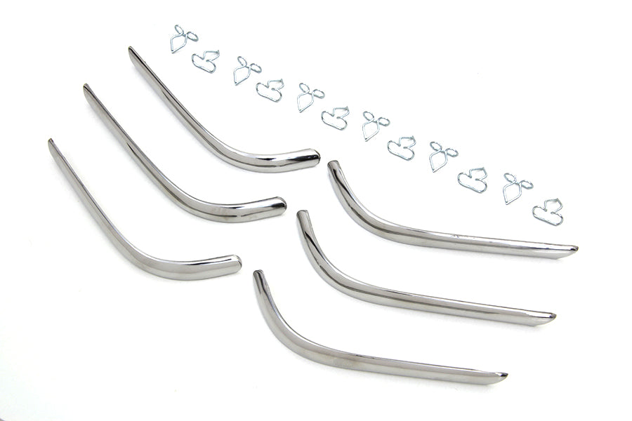 HARLEY Replica Rear Fender Trim Set Sargent Stripe Style fits 1949-1984 FLH,