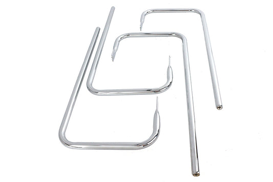HARLEY Chrome Saddlebag Rail Set Fits 1993-2008 FLT,   1993-2008 FLH,