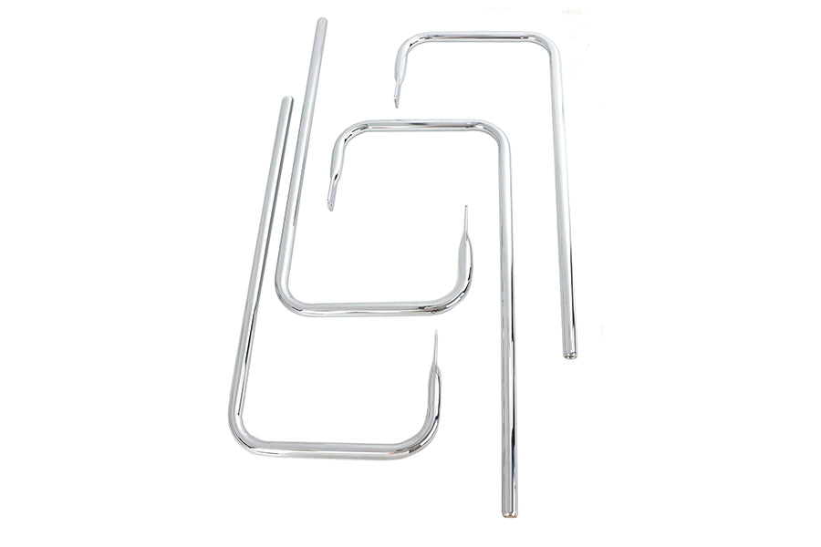 HARLEY Chrom-Satteltaschenschienen-Set passend für 1993–2008 FLT, 1993–2008 FLH,