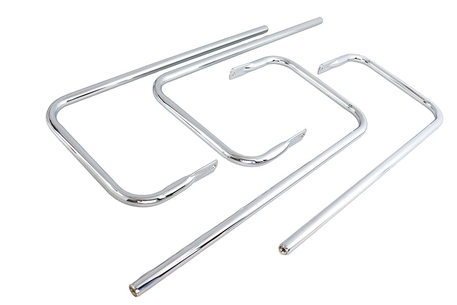 HARLEY Chrom-Satteltaschenschienen-Set passend für 1993–2008 FLT, 1993–2008 FLH,