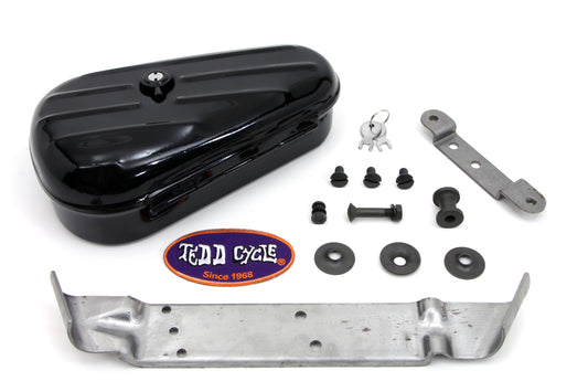 HARLEY Black Rigid Tool Box Kit fits 1948-1954 FL,