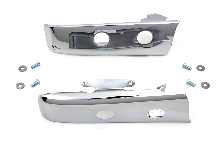 HARLEY Chrome Slotted Saddlebag Filler Strip Kit Fits 2014-UP FLT,
