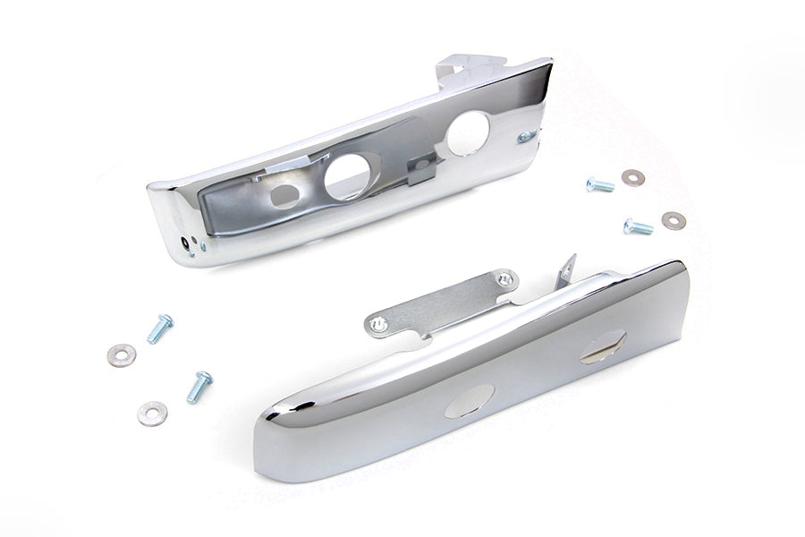 HARLEY Chrome Slotted Saddlebag Filler Strip Kit Fits 2014-UP FLT,